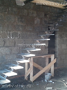 Металлокаркас лестницы 14