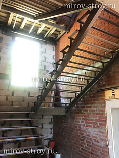 Металлокаркас лестницы 33