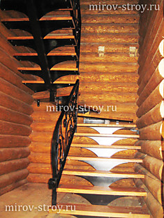 Металлокаркас лестницы 13