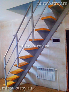 Металлокаркас лестницы 08