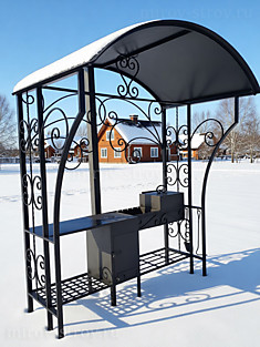 Мангальный комплекс с коптилкой