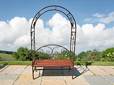 Лавочка с аркой 02