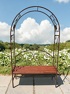 Лавочка с аркой 02