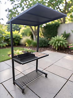 Мангал Лофт с крышей