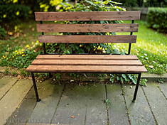 Лавка Млада со спинкой 1,2м