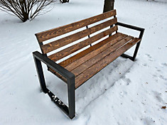 Скамейка Лофт с подлокотниками 1,5м